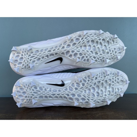 Nike Alpha Menace Pro 2 Low White/Black Football Cleats Men’s Size 15 CV6477-100 - Picture 10 of 11